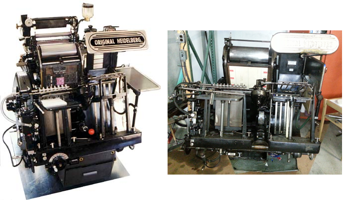 custom die cut machine - original heidelberg